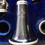 Buffet R13 clarinet bell with logo