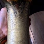 King Zephyr Tenor sax logo etching