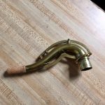 King Zephyr Tenor sax gooseneck closeup