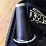 1956 Selmer Centered Tone Clarinet bell logo