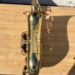 Olds Parisian Ambassador alto saxophone bell with etching
