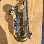 Side view of Conn Shooting Star saxophone keys