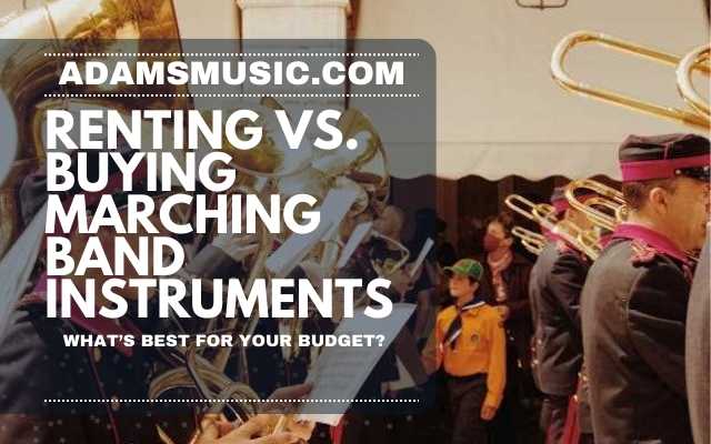 Marching band instruments